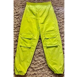 High Waisted Neon Pants